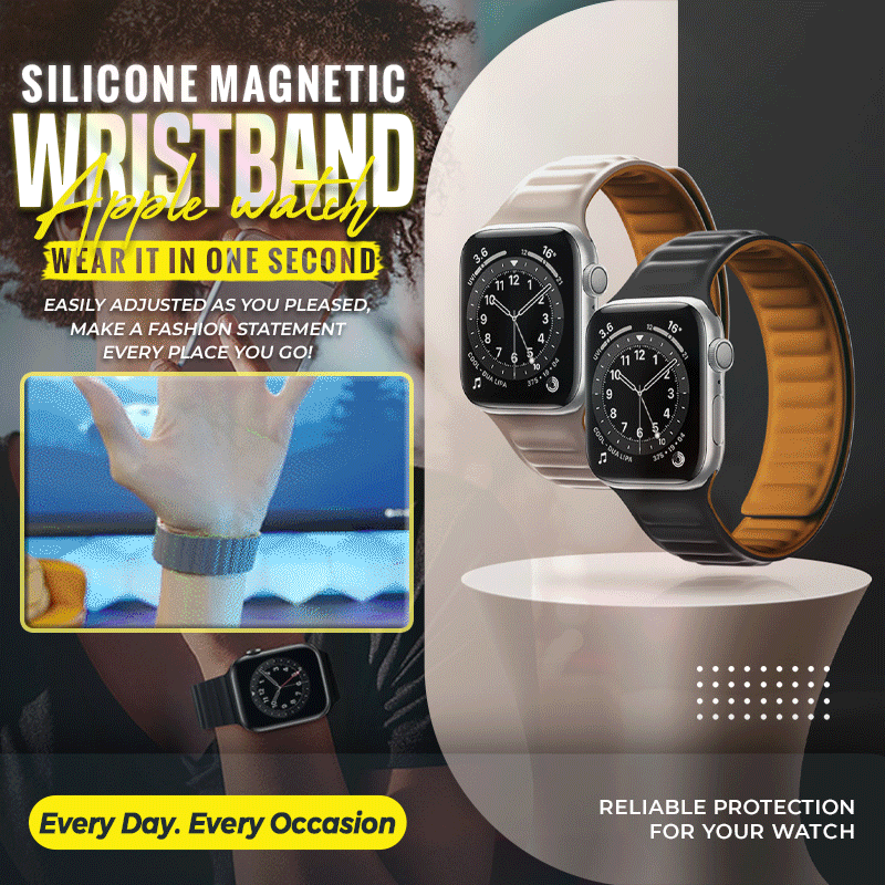 Bracelet magnétique en silicone pour Apple Watch