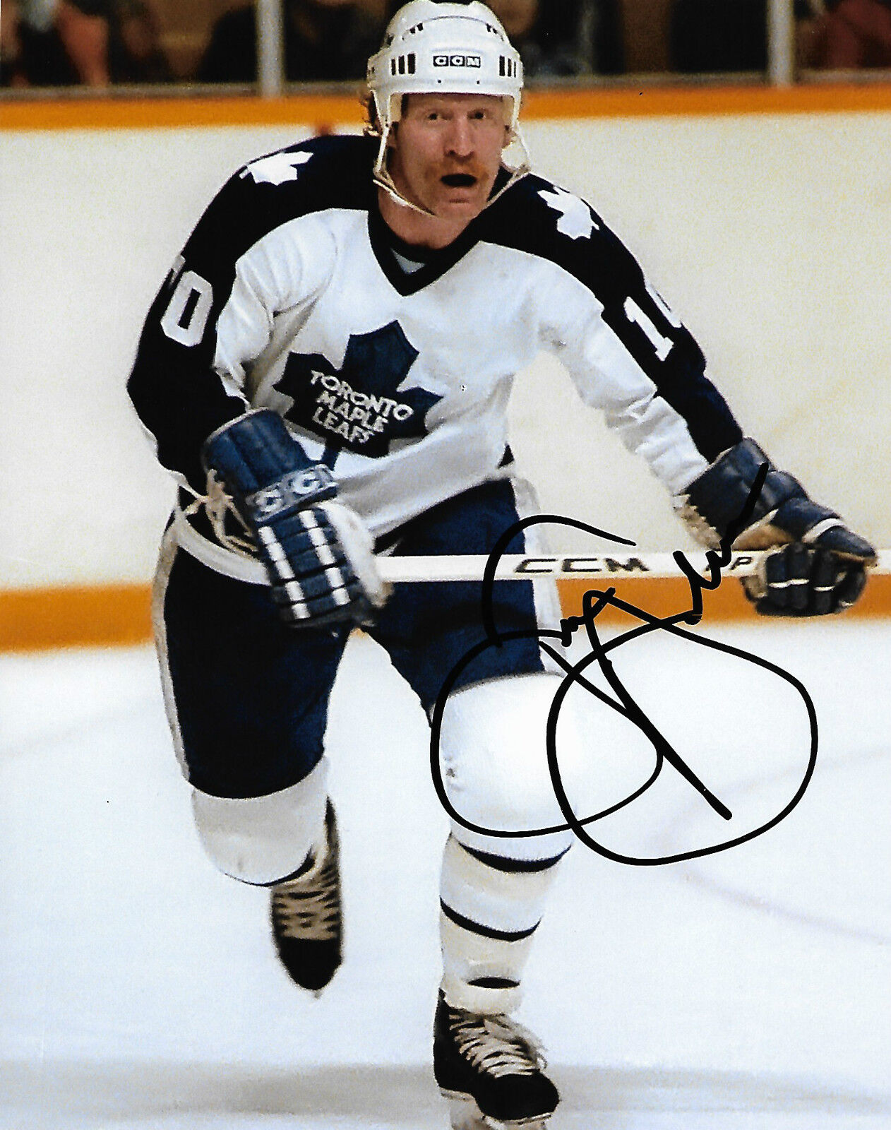 Toronto Maple Leafs John Anderson Signed Autographed 8x10 Photo Poster painting COA D