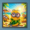 Minions – Diamantmalerei mit rundem Bohrer – 30 x 30 cm
