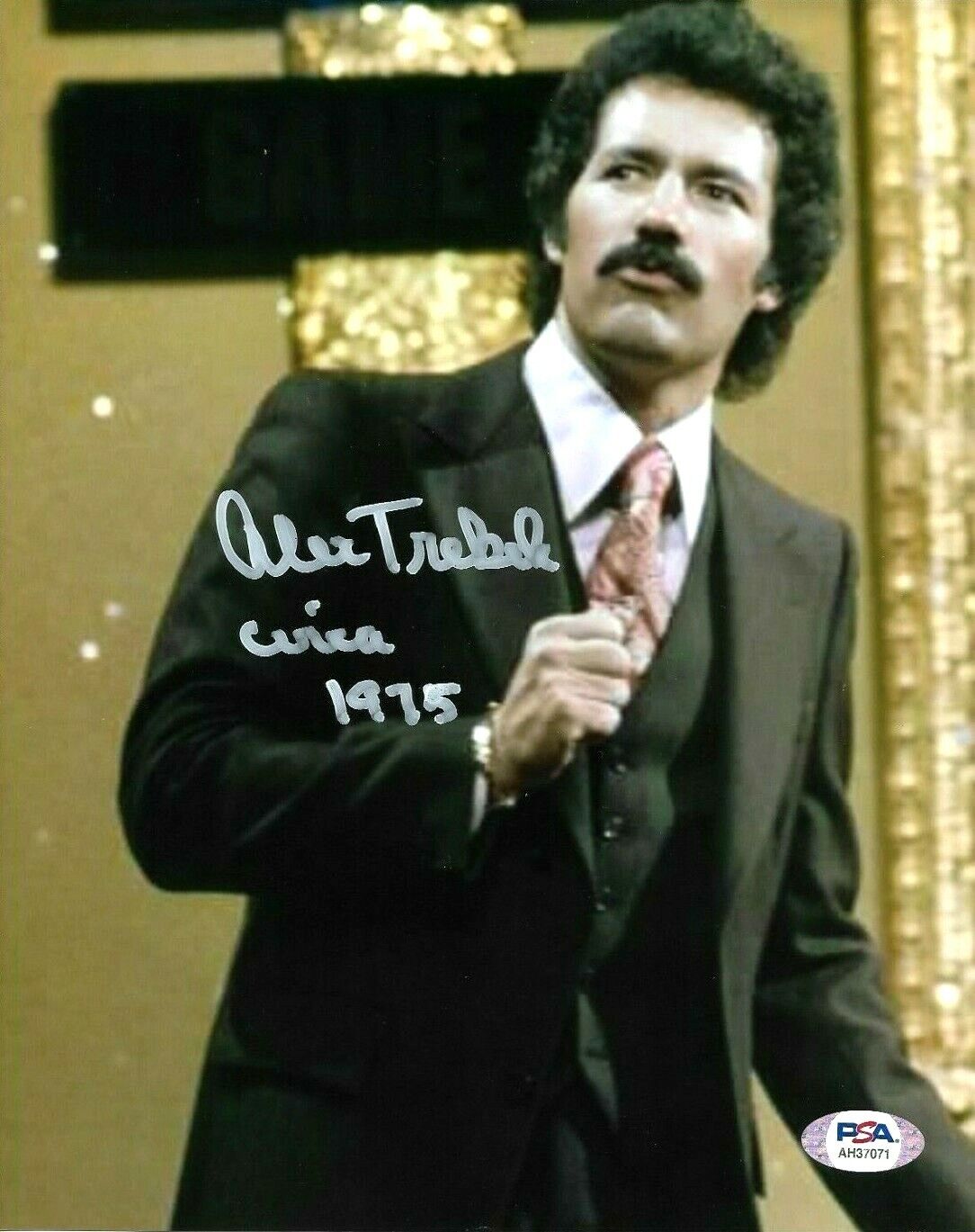 ALEX TREBEK HAND SIGNED AUTOGRAPHED 8X10 Photo Poster painting WITH PSA DNA COA MUST SEE RARE 4