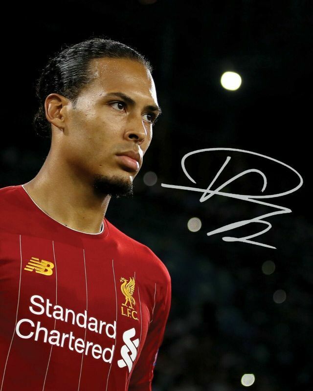 Virgil Van Dijk - Liverpool Autograph Signed Photo Poster painting Print 2