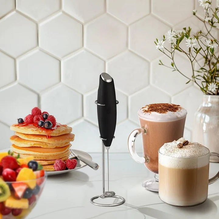 Milk Frother Handheld With Stand