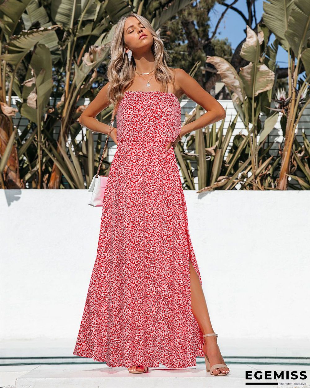 Bohemian holiday cotton floral dress | EGEMISS