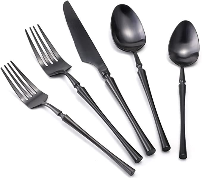  18/10 Stainless Steel Cutlery Set with 20 Pieces Vintage Handle Party Hotel Use Wedding Housewarming Gift 