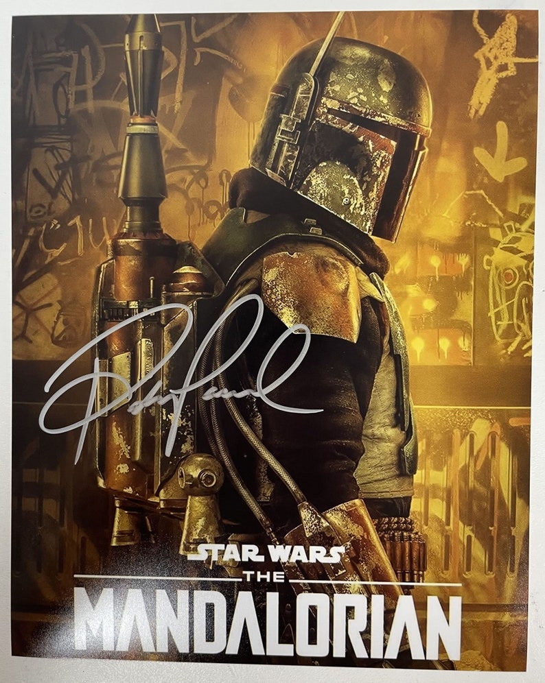 Pedro Pascal Signed Autographed The Mandalorian