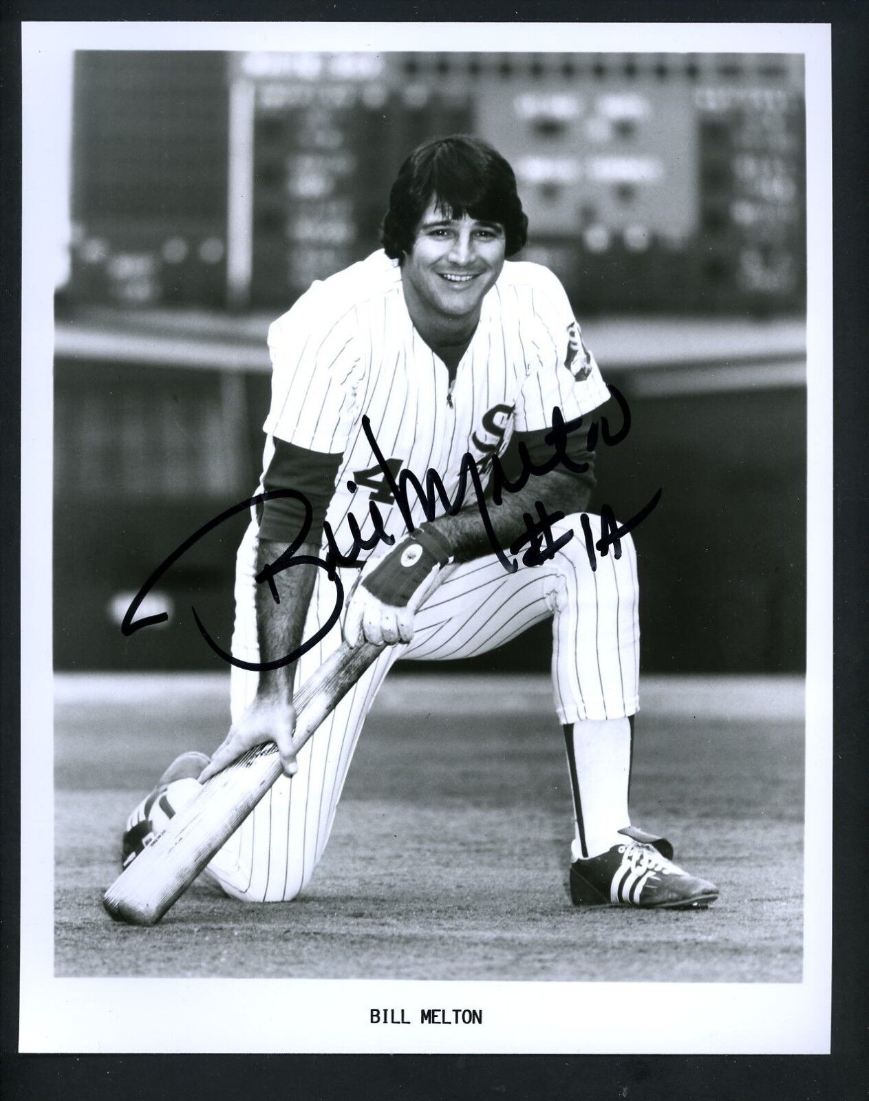 Bill Melton Signed Autographed 8 x 10 B&W Photo Poster painting Chicago White Sox