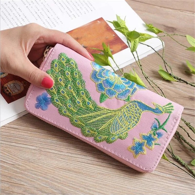 Women Ethnic National Retro Butterfly Flower Bag Handbag Coin Purse Embroidered Lady Clutch Tassel Small Flap Summer Bolsa