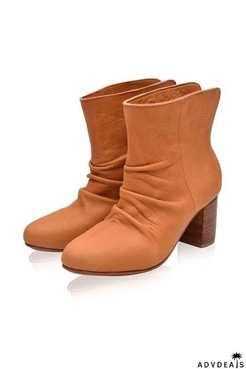 Mid Heel Ankle Boots