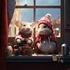 uk.everydayedeals (Limited Stock)Diamond Painting - Round AB Drills - Winter Night Mouse(45*45cm)