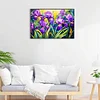 >SALE<5D DIY Full Round Drill Diamond Painting Iris Field Kit Home Decor