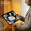 uk.everydayedeals DIY Pearl Painting With Frame - Handmade Self-Adhesive Pearls - Swan(20*30cm)