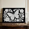 uk.everydayedeals DIY Pearl Painting With Frame - Handmade Self-Adhesive Pearls - Butterfly(20*30cm)