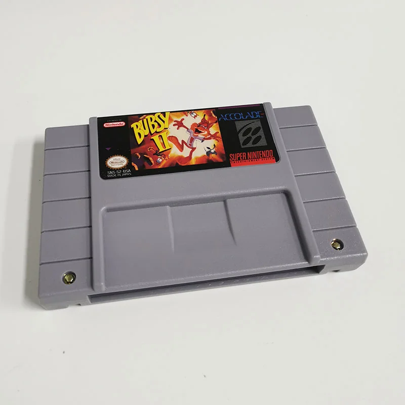 Bubsy II SNES For Super Nintendo Entertainment System - 16 Bit US Version Game Cartridge