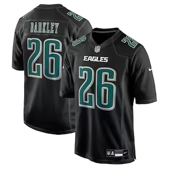  Saquon Barkley Carbon Black Philadelphia Eagles Fashion Jersey mysite