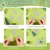 5Pcs Christmas Tree - Cross Stitch Wood Embroidery 10cm