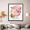 House-Partial 9CT Stamped Cross Stitch Bead Embroidery 17*20cm