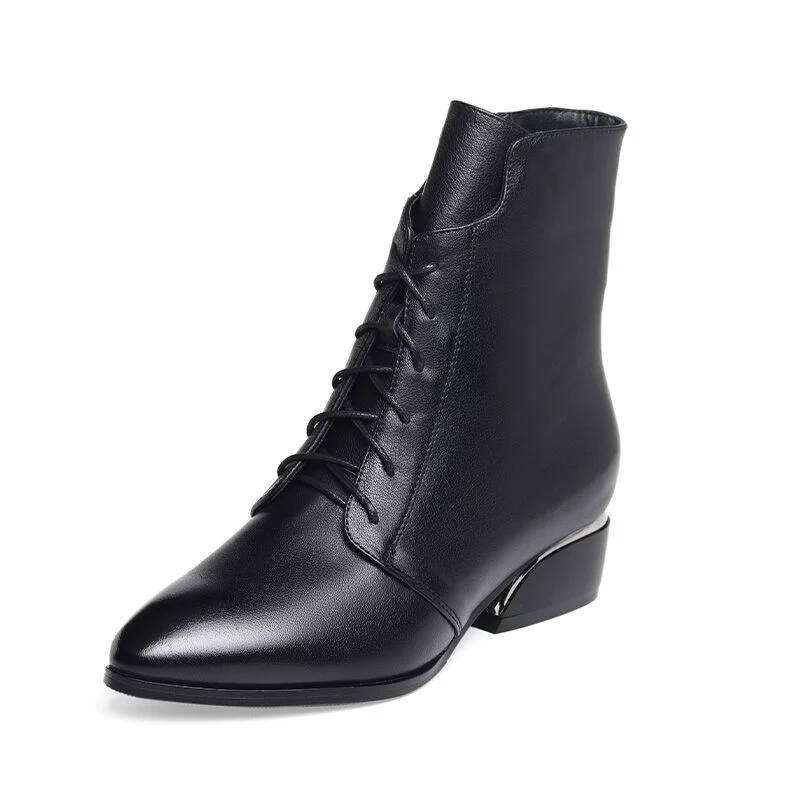 Churchf Churchf Martin Boots Women's Thick Heel British Wind Leather Boots 2023 Spring And Autumn New Short Boots Women's Fashion Women's Shoes