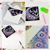 6Pcs Moon Butterfly Diamond Painting Greeting Card Diamond Handmade Card