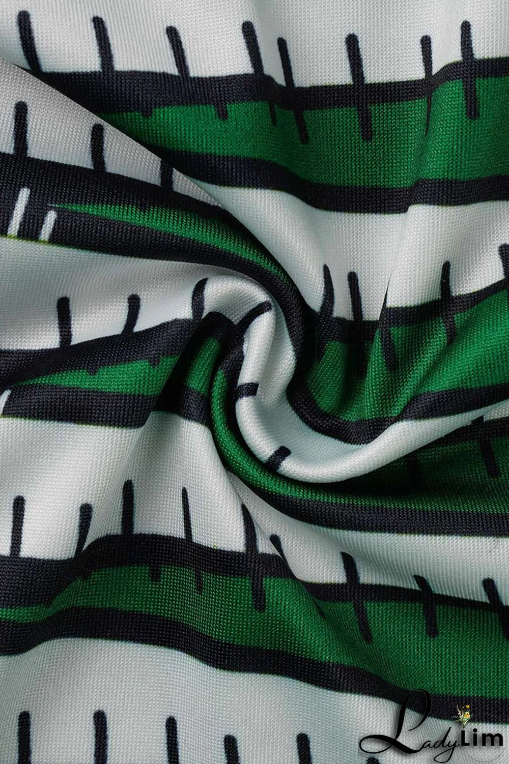 Green Casual Print Patchwork O Neck Pencil Skirt Dresses