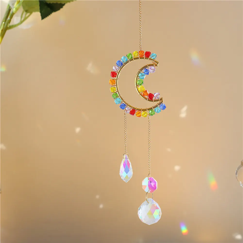 Colorful Beads Crystal Light Catching Jewelry Window Accessories for Living Room