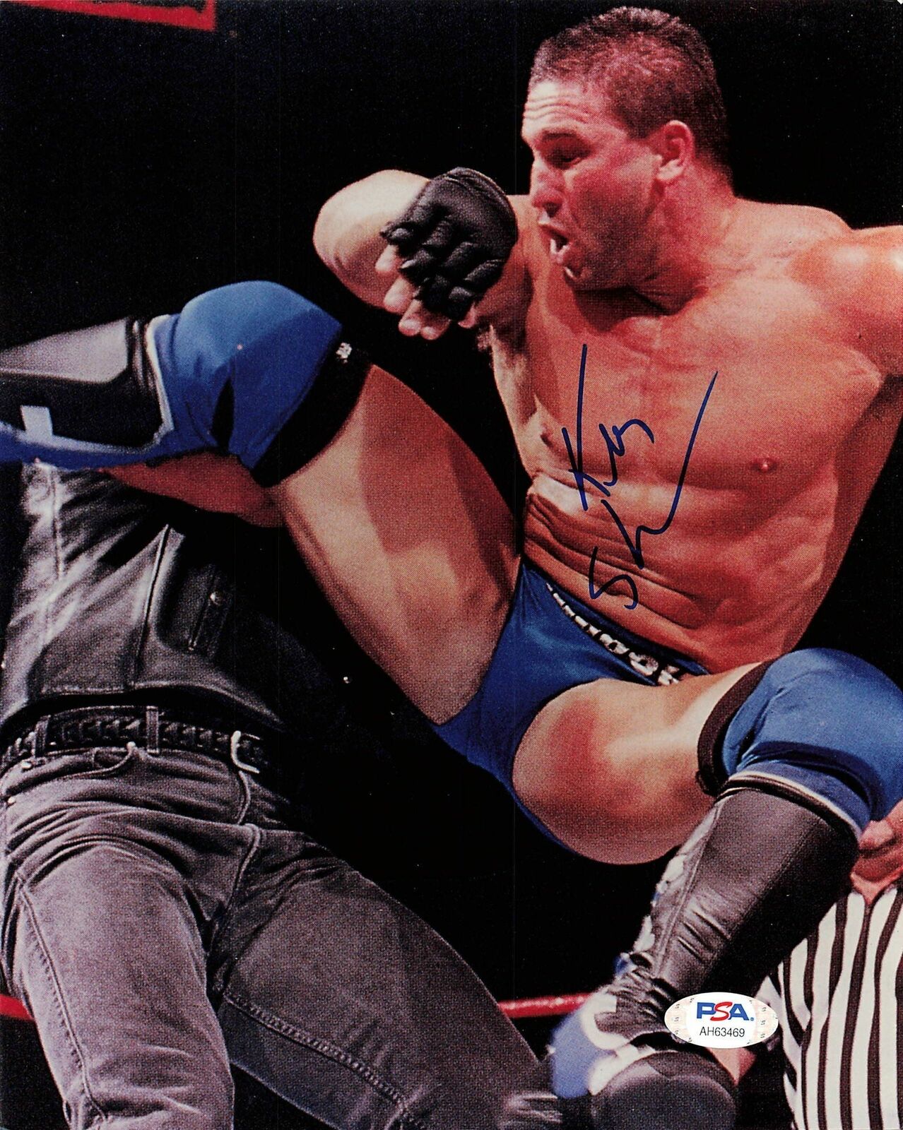 Ken Shamrock signed 8x10 Photo Poster painting PSA/DNA COA WWE Autographed UFC