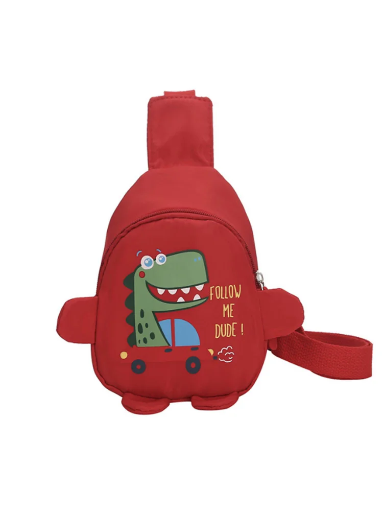 Kids Chest Bag Cute Fanny Cartoon Baby Cross-body Money Pouch (Red Car)