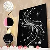 DIY Pearl Painting Beautiful Lines for Home Wall Decor with Frame(40*30cm)