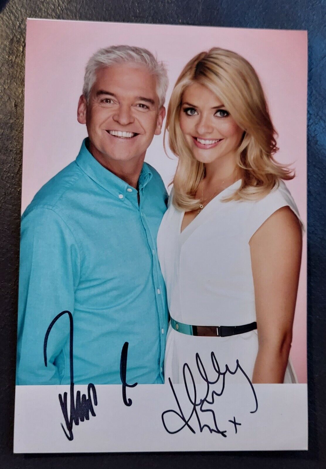 Philip Schofield And Holly Willoughby This Morning Signed Autographed 6x4...