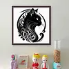 Silhouette - Cat-11CT Stamped Cross Stitch 40*40cm/15.75*15.75in tapestrymarket
