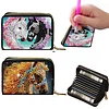 2pcs Horse Pattern Diamond Painting Fashion Card Holder Compact Coin Purse