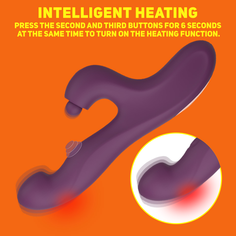 4-in-1 Rabbit G-Spot Vibrator with Heating Function