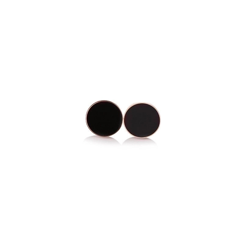 1 Pair Fashion Round Letter Stainless Steel Plating Ear Studs