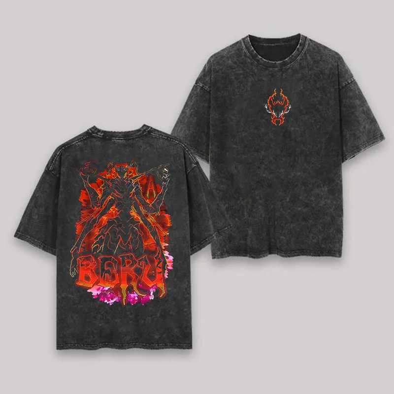 Solo Leveling Printed Unisex Washed T-Shirt