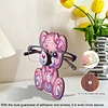 Diamond Painting Handmade Wood Bear Glasses Holder for Table Decor