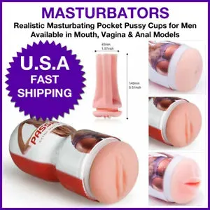 passion cup masturbator Realistic Passion Cup Pocket Pussy Male Masturbator Stroker Oral Sex Blowjob