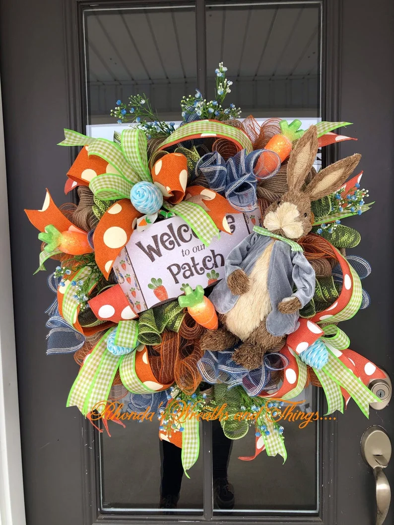 2022 New Easter Decoration - Peter Rabbit Wreath