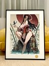 Japanese Style Boa Hancock Decorative Painting - ONE PIECE - Xingkong Studio