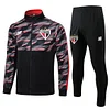 Joyfball 2024/2025 S&atilde;o Paulo Long Zipped Jacket Black Football Shirt 1:1 Thai Quality