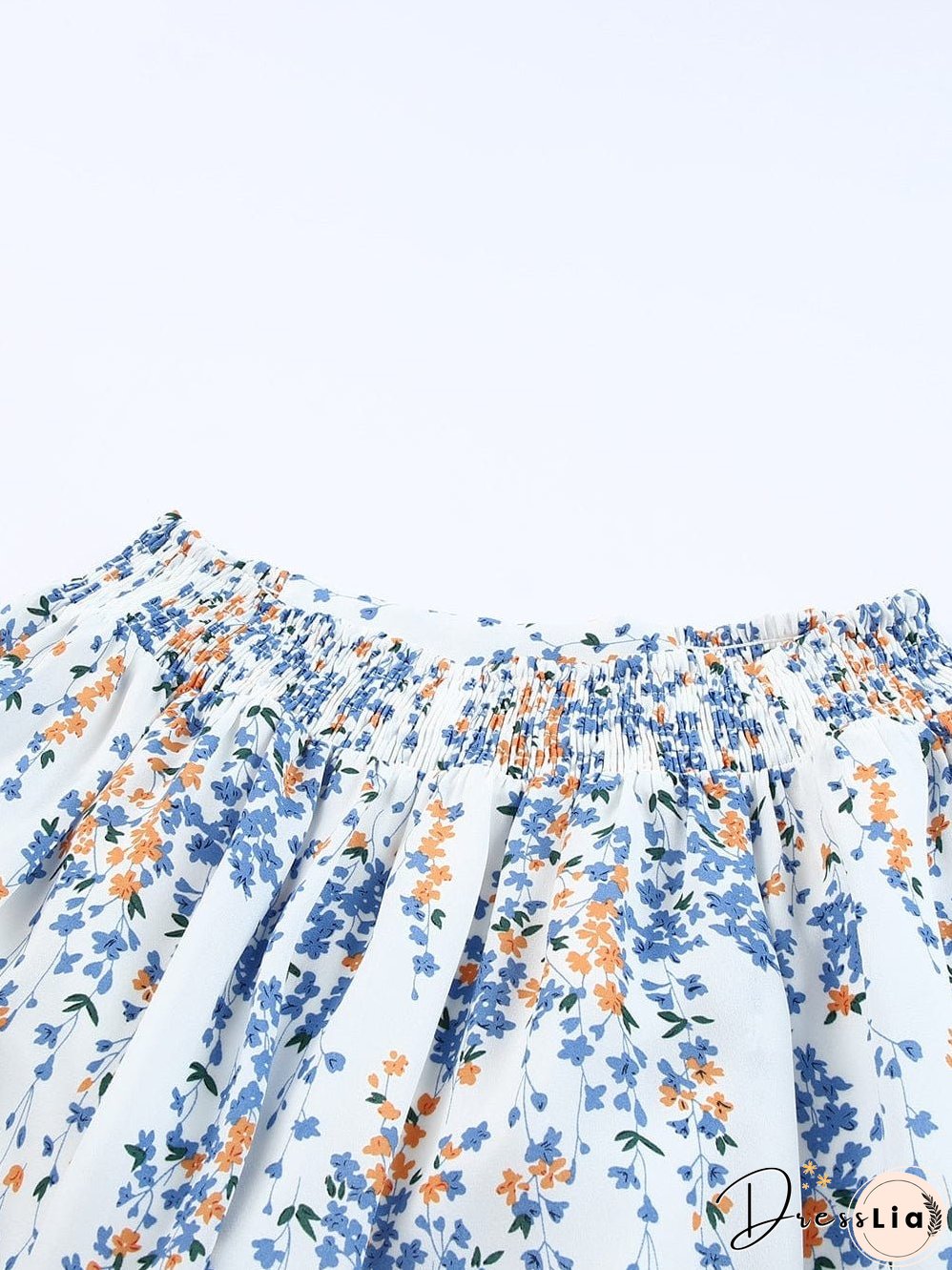 Floral White Bohemian Chic Two Piece Maxi Dress Set