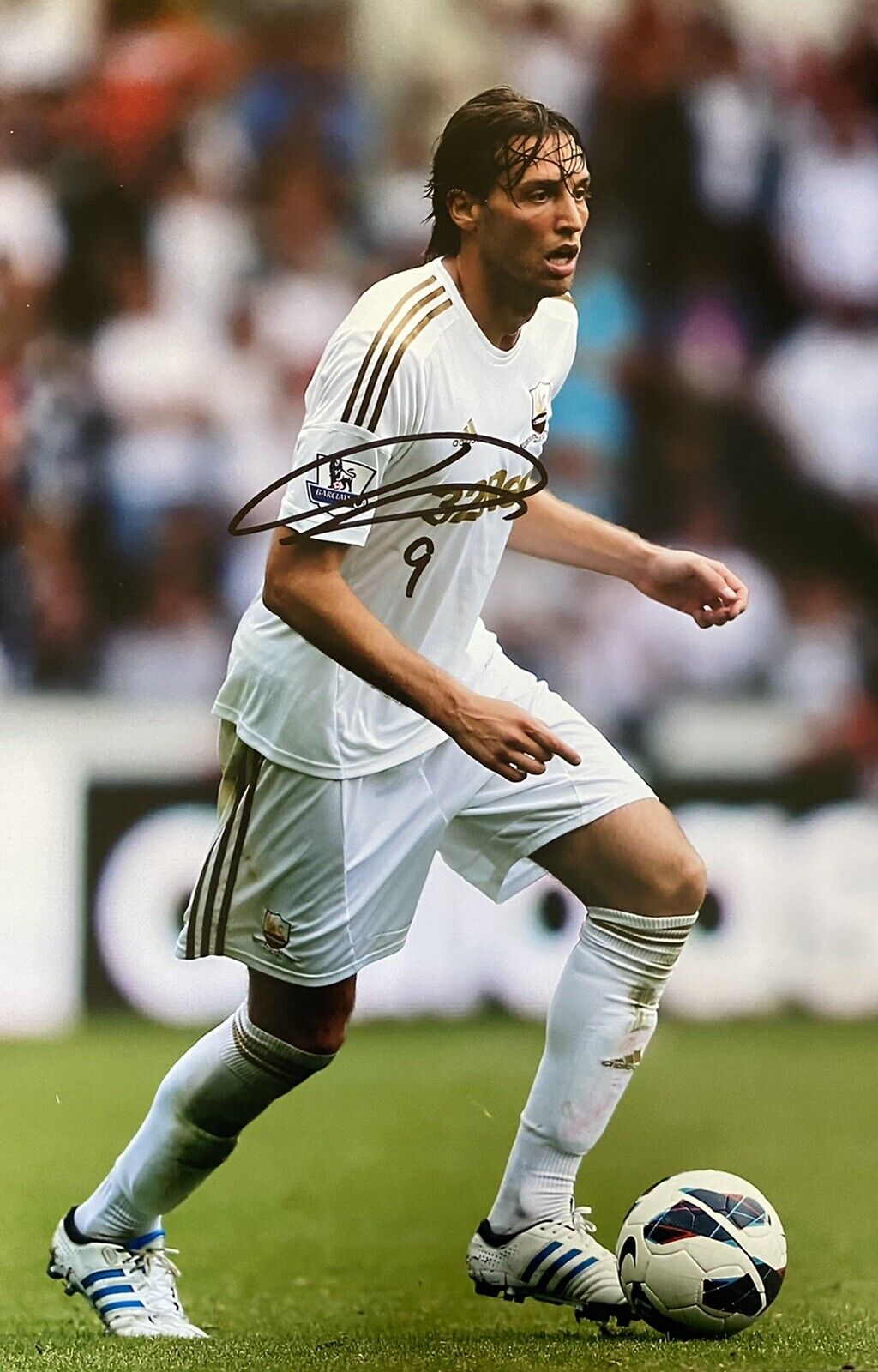 Michu Genuine Hand Signed Swansea City 12x8 Photo Poster painting - See Proof - 5