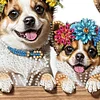  Diamond Art Hooks Rhinestone Painting Coat Hook (Flower Puppy B)
