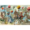 World Tour-14CT Stamped Cross Stitch Egyptian Cotton 92*65cm/36.22*25.59in(Big Size) tapestrymarket