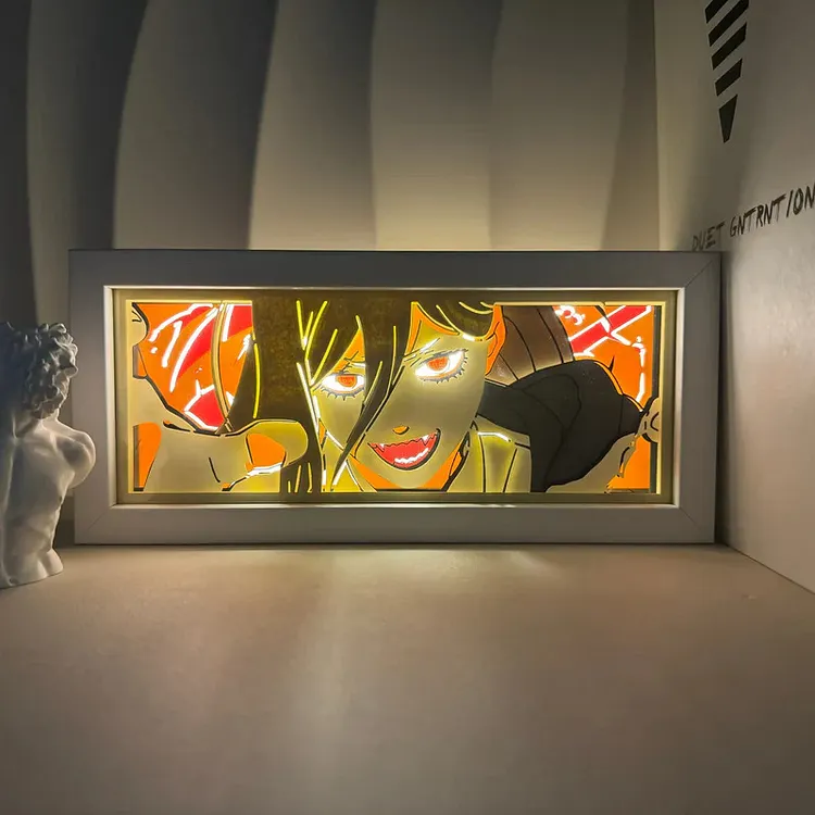 3D LED Box Light - Chainsaw Man-Makima