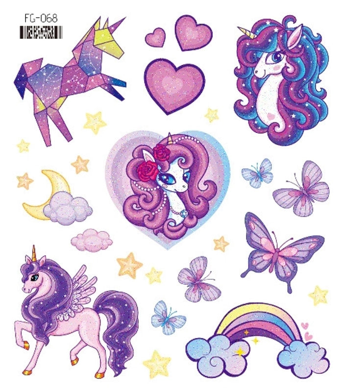 Lady Butterfly Pet Tattoos & Body Art 1 Piece