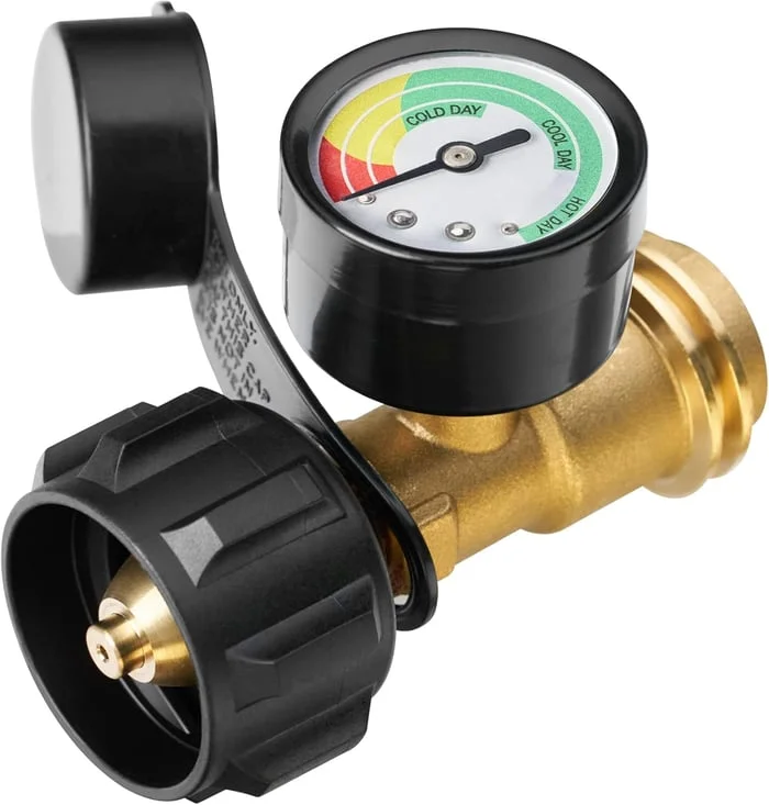 ✨Universal Propane Tank Gauge for 5-40 Pound LP Tanks | Gas Level Indicator for Grill, Heater, RV Camper, QCC1/Type 1 Connection⏰Last Day 50% Off