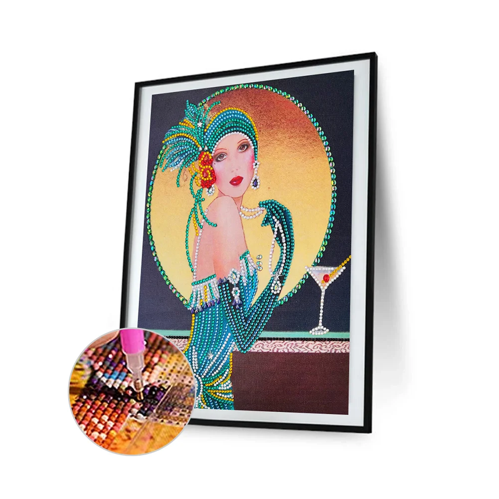 Special Shape Diamond Painting 30*40cm - Noblewoman