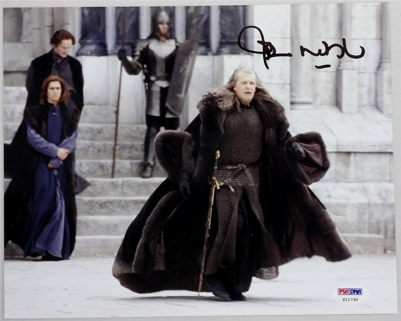 JOHN NOBLE SIGNED 8X10 Photo Poster painting AUTOGRAPH PSA/DNA LORD OF THE RINGS LOTR