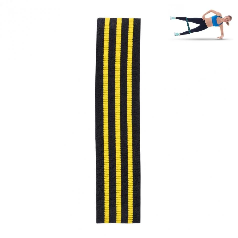 Three-color Stripe Yoga Belt Looped Latex Silk Non-slip Tension Band, Size:L