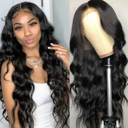 WEQUEEN Body Wave T-part Lace Wig Natural Black Looking