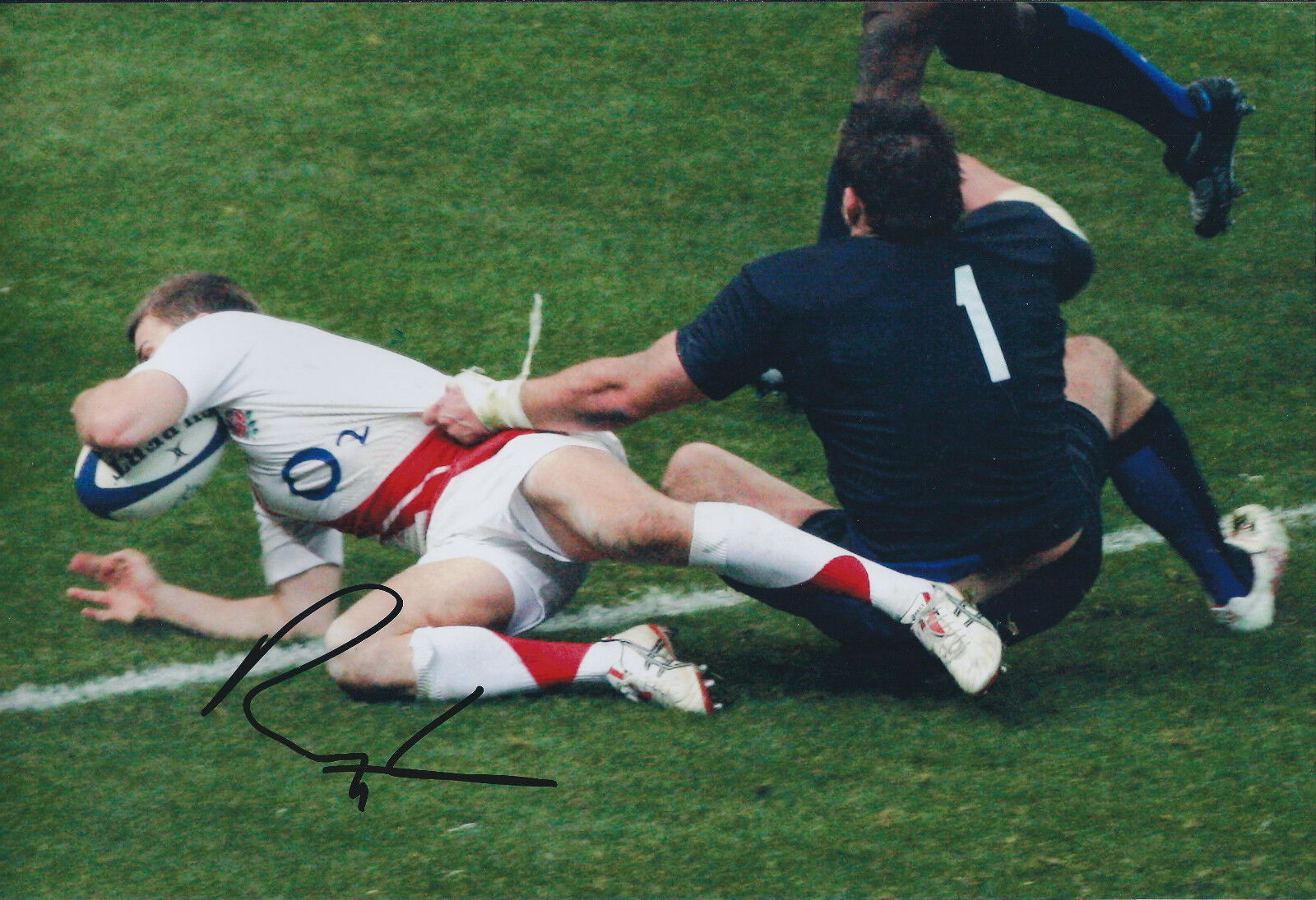 Richard WIGGLESWORTH Signed Autograph 12x8 Photo Poster painting AFTAL COA RUGBY England SARACEN